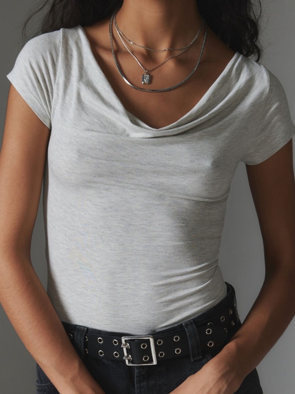 Silence + Noise Lara Cowl Neck Top